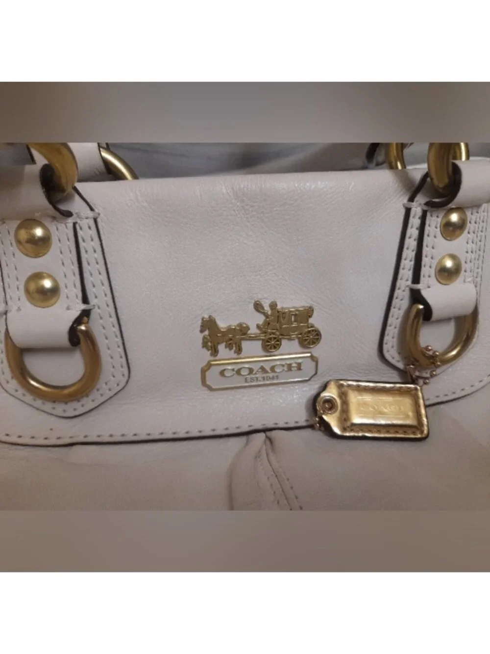 Coach Vintage Y2K Madison Leather Julienne Shoulder Tote Bag
